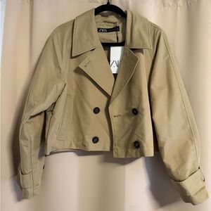 NWT Zara Cropped Trench